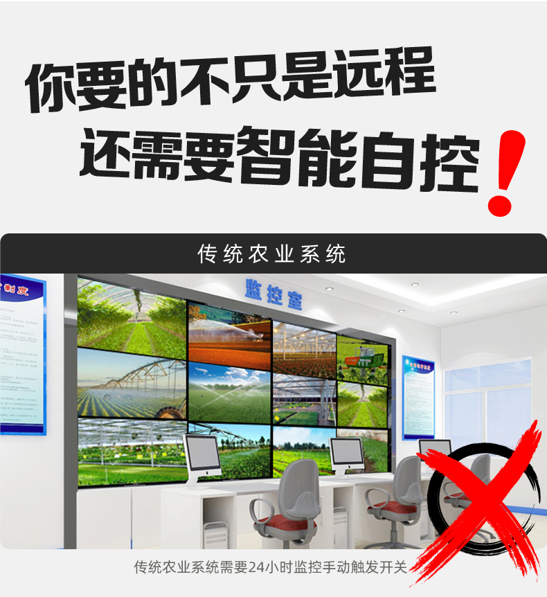 16路溫室大棚/漁業養殖云平臺遠程監測系統基礎版遠程自控