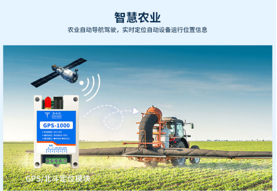 在農業領域,GPS/北斗導航定位為米級別 在農業領域,GPS/北斗導航定位為米級別