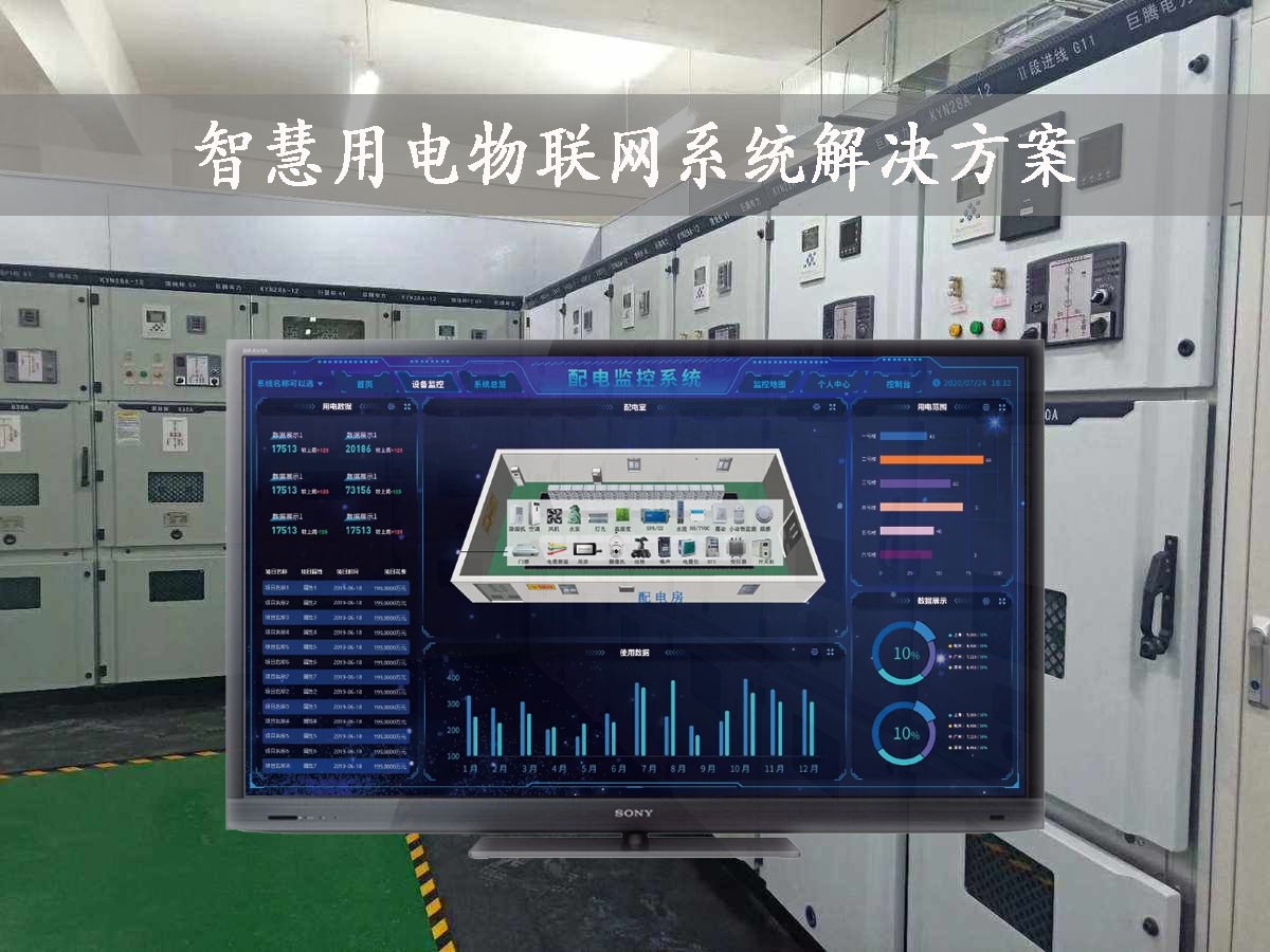 「智慧電力」智慧用電物聯網系統解決方案，24小時在線監測，安全用電