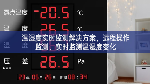 溫濕度實時監(jiān)測解決方案，遠程操作監(jiān)測，實時監(jiān)測溫濕度變化