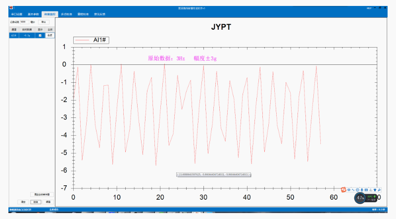 　原始震蕩的機械結構，造成重量的實際抖動：±3g.