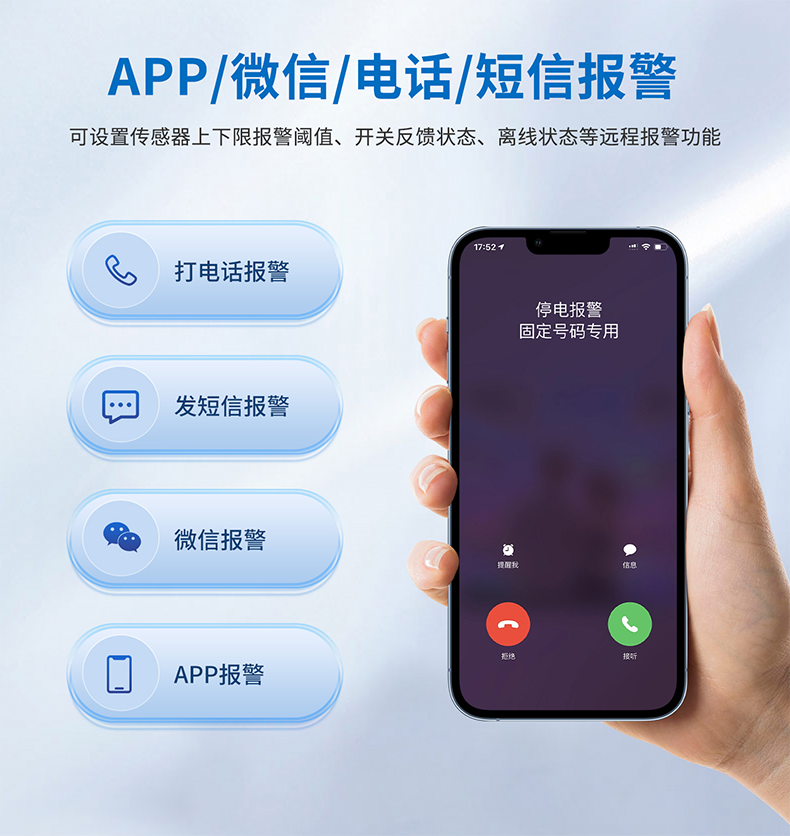 多方式報警，及時處理報警