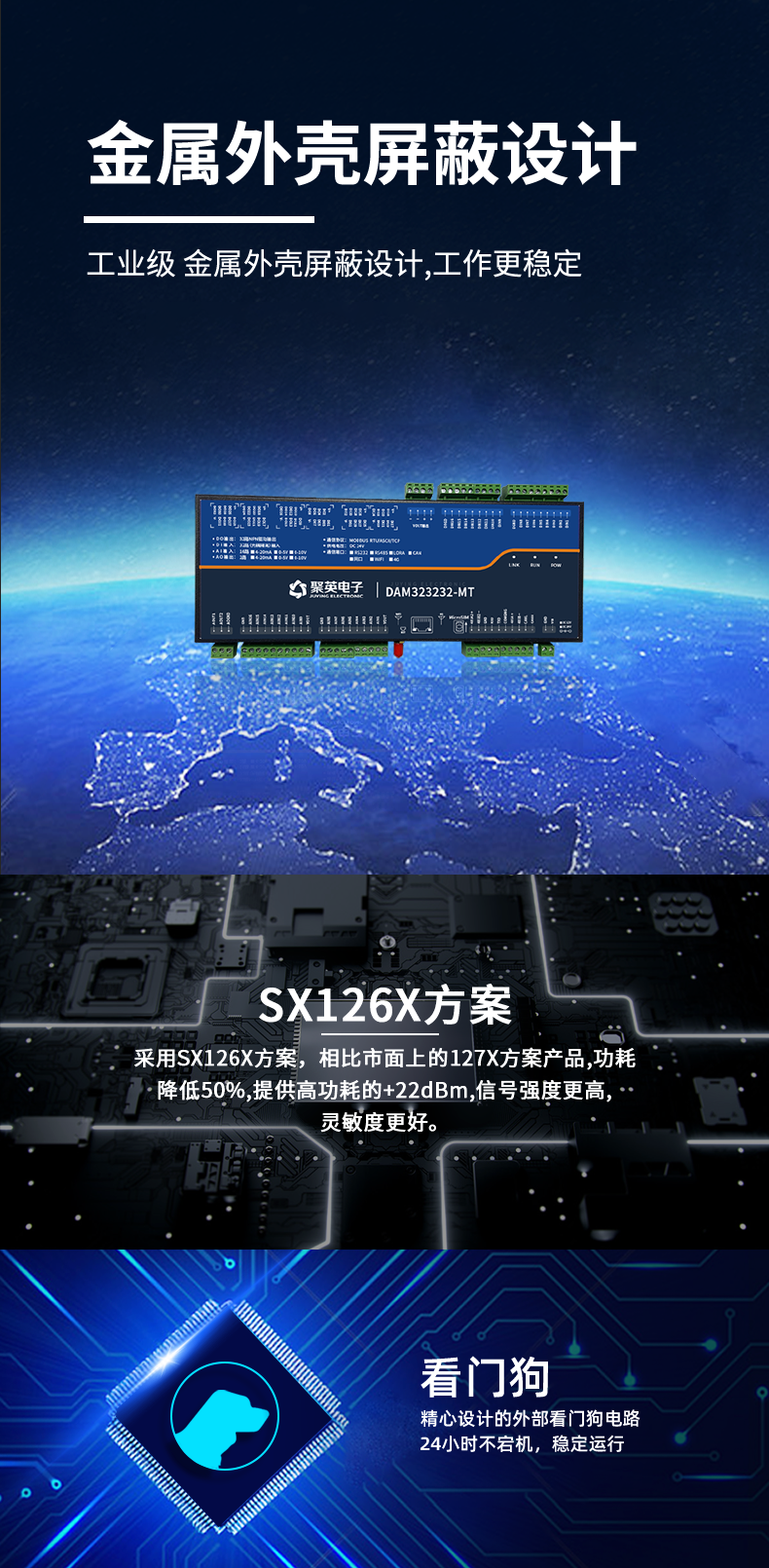 LoRa323232-MT LoRa無線測控模塊設計特點 LoRa323232-MT LoRa無線測控模塊設計特點