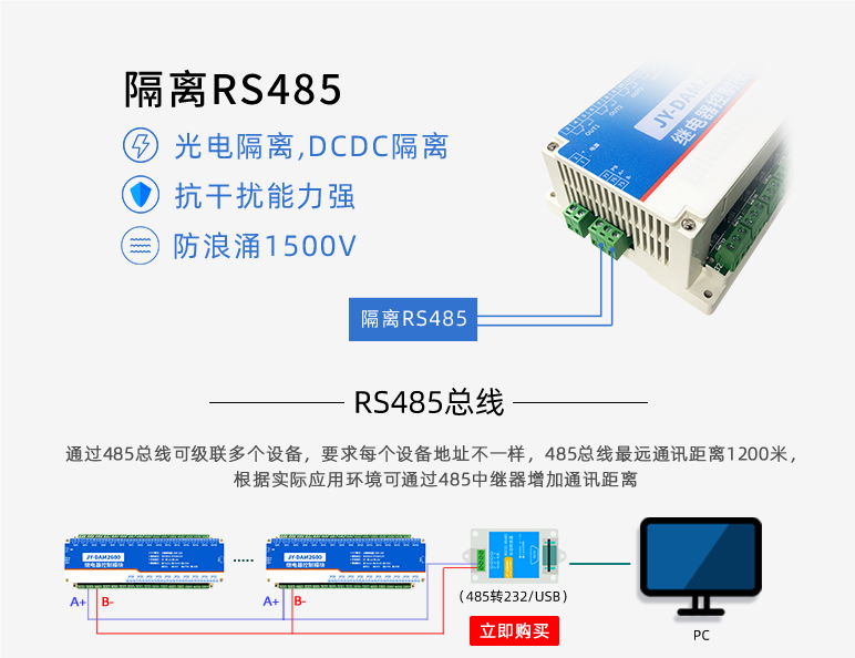 光電隔離,抗干擾能力強(qiáng),DCDC隔離 光電隔離,抗干擾能力強(qiáng),DCDC隔離
