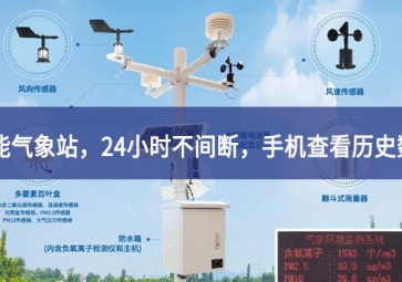 「智能氣象」智能氣象站，24小時(shí)不間斷，手機(jī)查看歷史數(shù)據(jù)