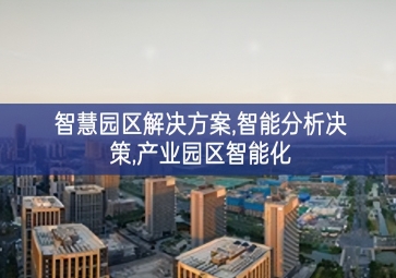 「智慧城市」智慧園區(qū)解決方案，智能分析決策，產(chǎn)業(yè)園區(qū)智能化