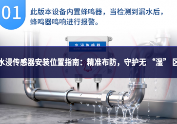 水浸傳感器安裝位置指南：精準布防，守護無 “濕” 區